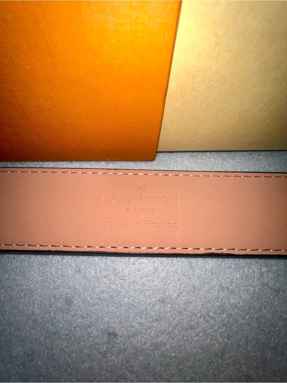 Louis Vuitton Monogram brown Belt with Matte Black LV Buckle (Size 115/46) - Picture 4 of 5
